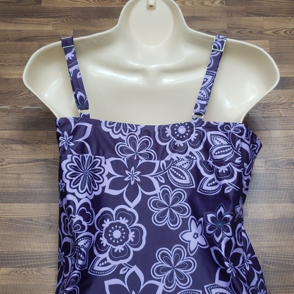 Swim Suit Top Purple size Large - Picture 6 of 12